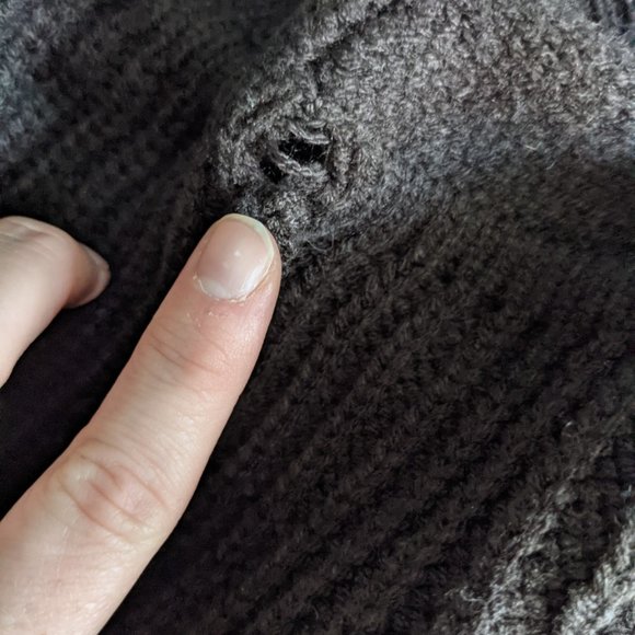 Chocolate brown sweater duster - Picture 6 of 6